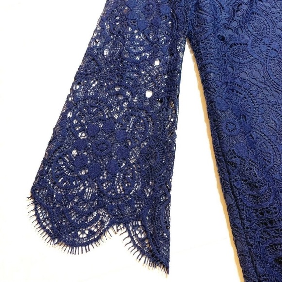 Lilly Pulitzer Felicity Lace A-Line Dress Navy 6 - Picture 3 of 8